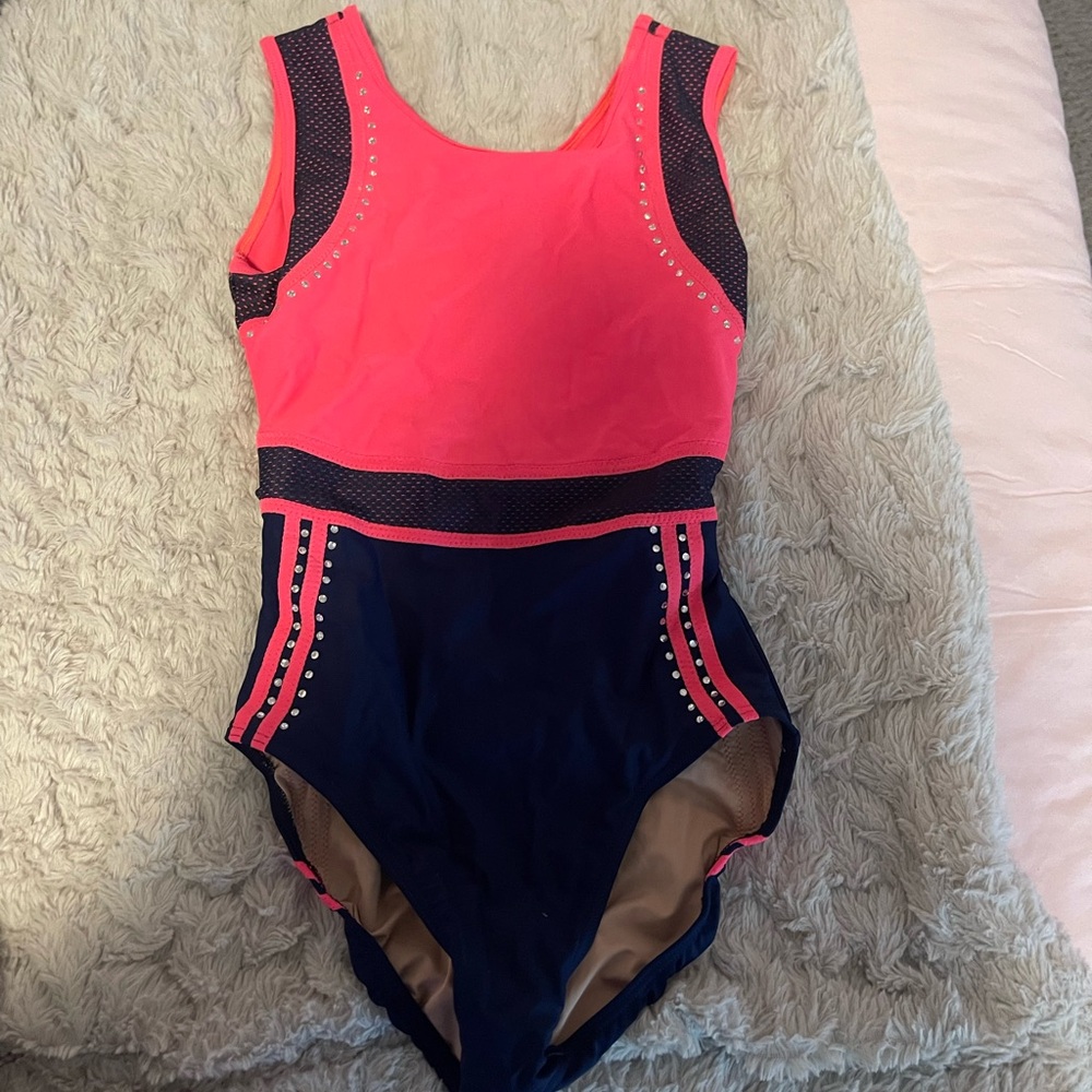 Stylish Pink and Navy Women's Swimsuit